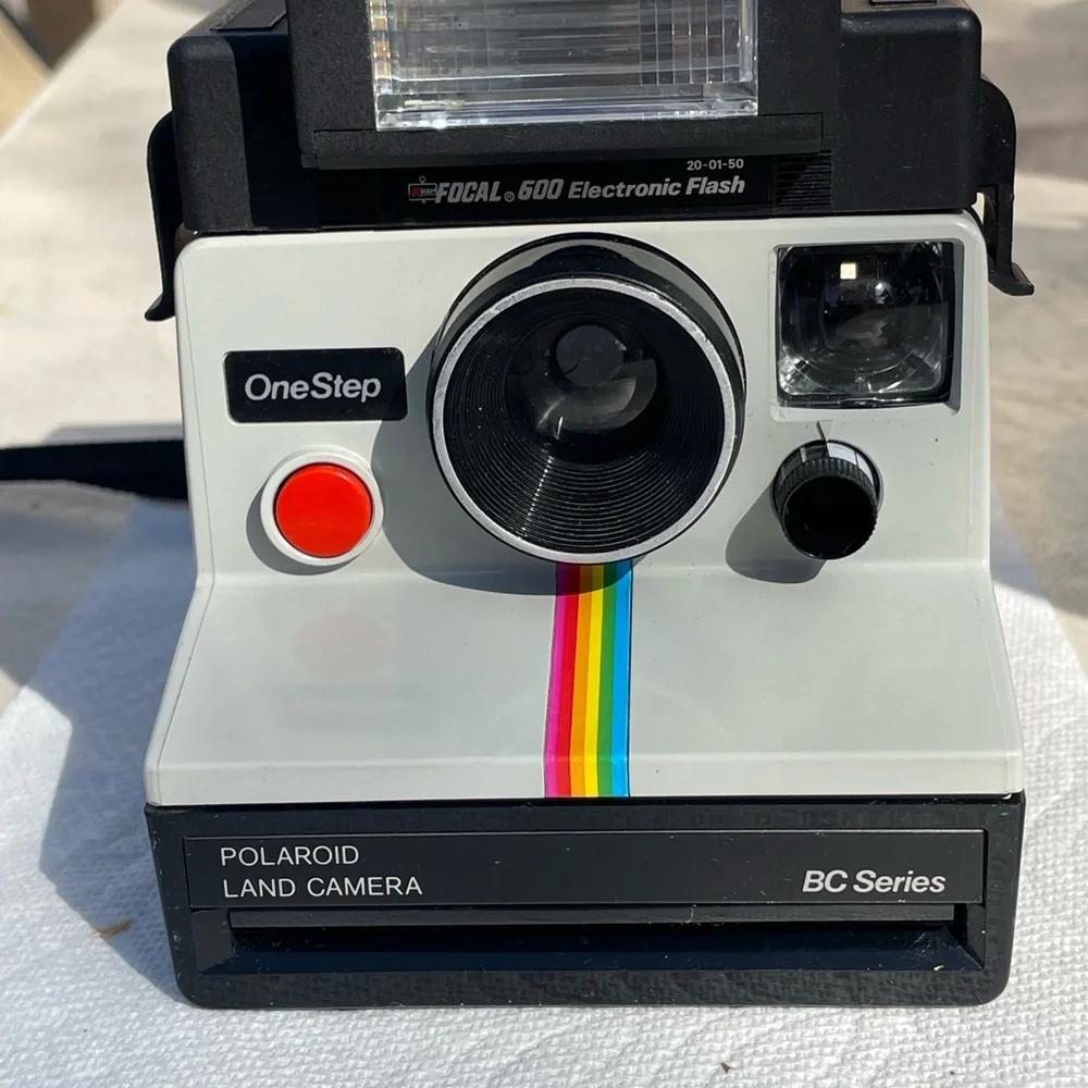 Vintage Polaroid Camera - Electronic Flash included
